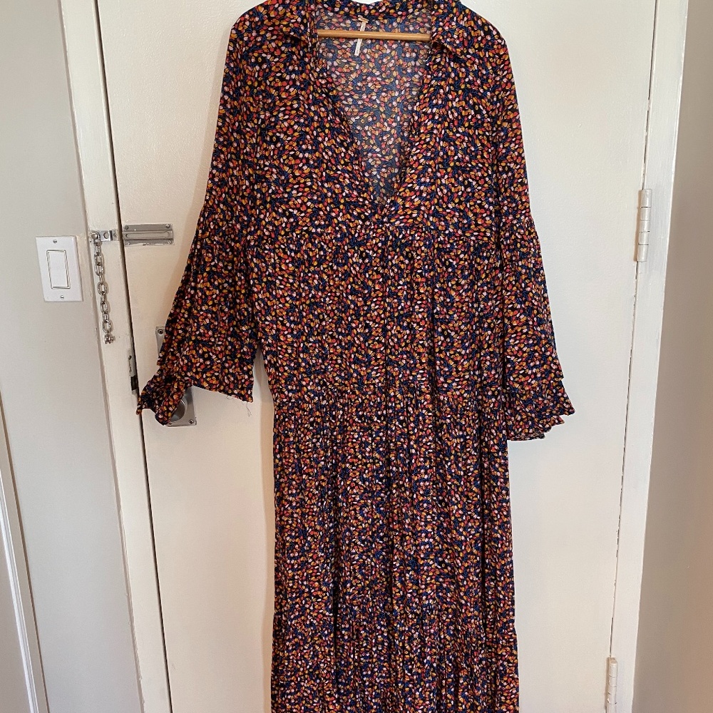 Free People Long Sleeve Maxi